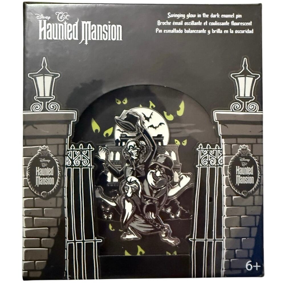 LE 2000 Disney's Haunted Mansion Hitchhiking Ghosts JUMBO glow in the dark pin